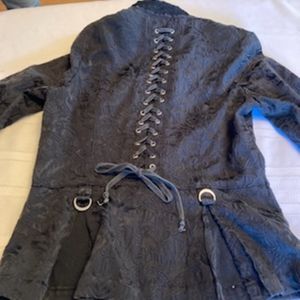 Tripp black brocaded blazer